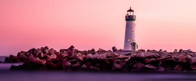 masthead lighthouse pink hour